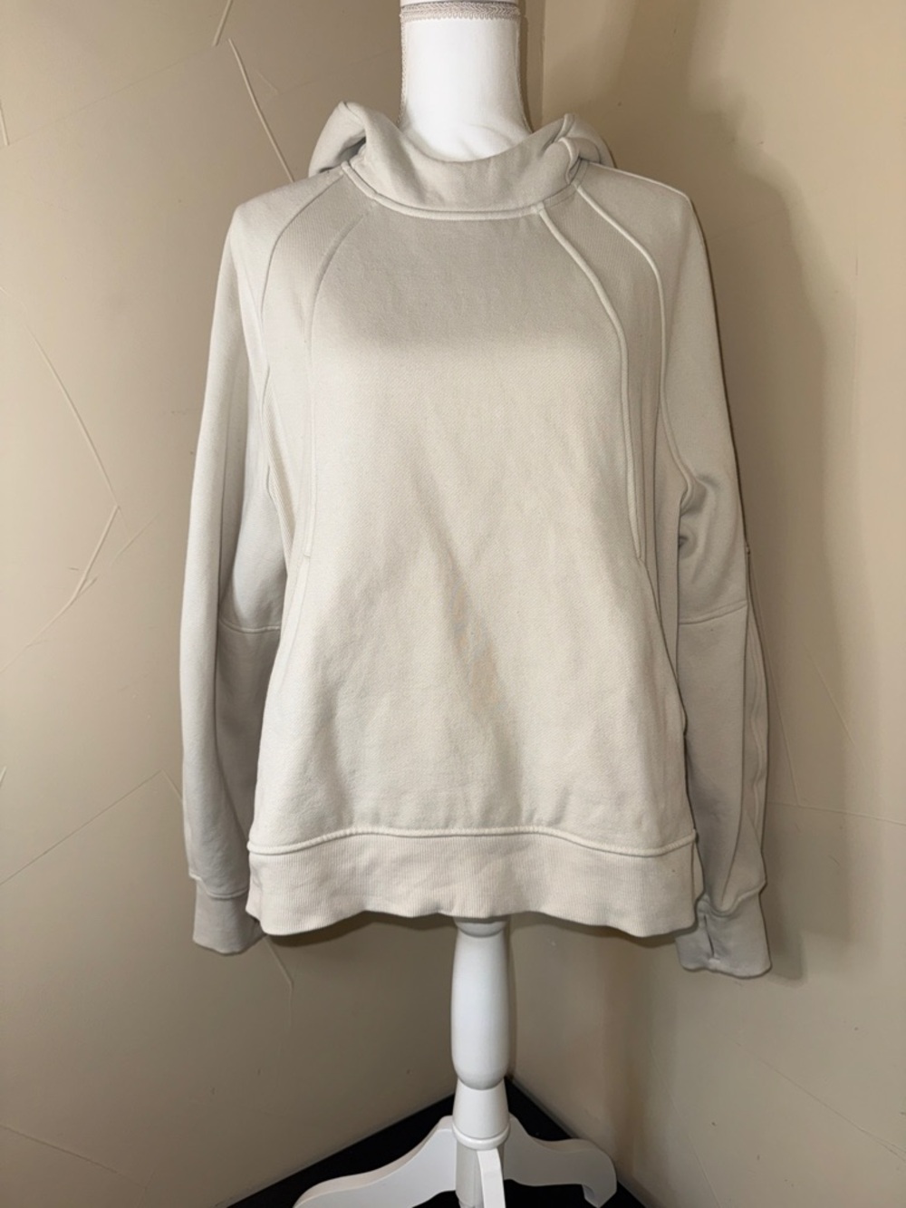 lululemon athletica Cream Relaxed Pullover Hoodie